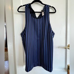 NWT Banana Republic Black & Blue top XL